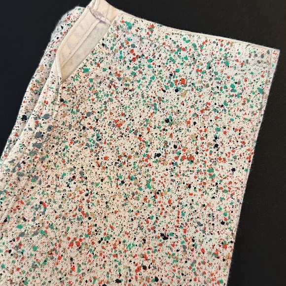 MOTHER “The Vamp” Splatter Jeans Speckled Cream Women's Pants | Size 25 - Picture 14 of 14